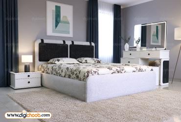 سرویس خواب MDF دو نفره مینیمال تورین