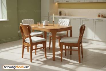 میز ناهار خوری مدرن قلبی