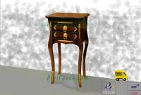 میز تلفن چوبی کوچک پارسا