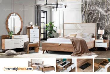 سرویس خواب دو نفره کلاسیک دنیز