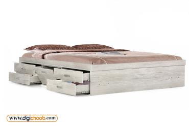 باکس تخت خواب دو نفره باکس و کشو دار سلنا