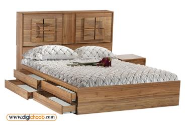 تخت خواب باکسی دو نفره کشو دار ماریا