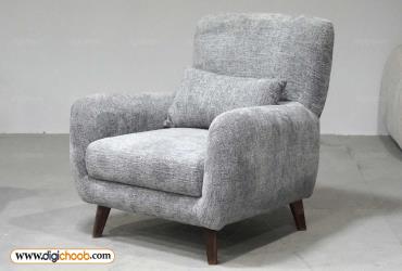 مبل تک‌نفره دسته پارچه‌ای نوا
