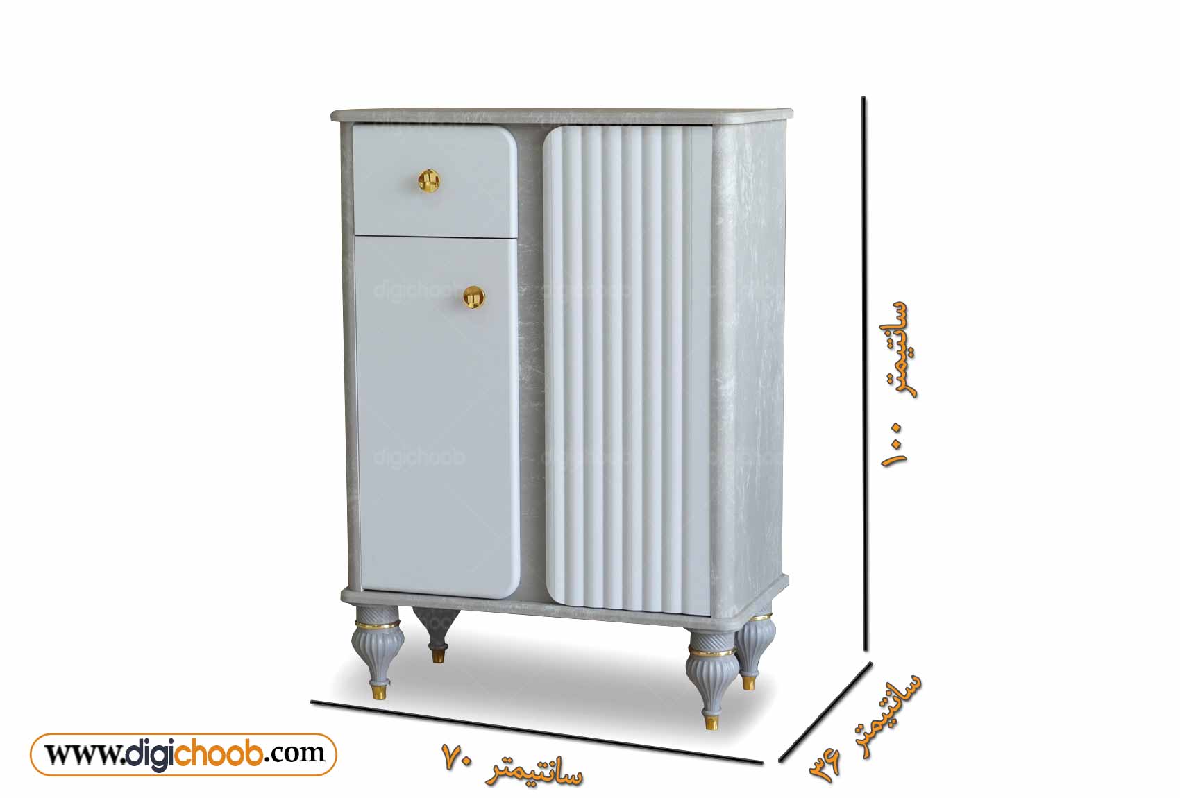ابعاد جاکفشی شیک و زیبا ژینوا