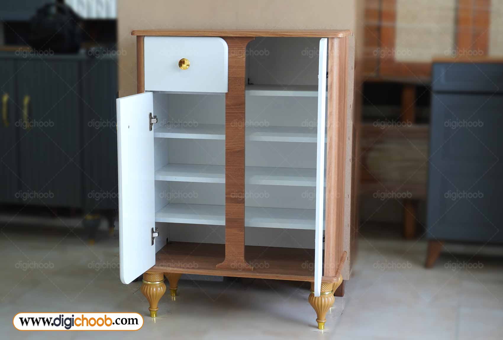 فضای داخلی جاکفشی چوبی کالینت